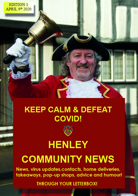 Henley Community News, Edition 1, April 9th 2020, full cover description below