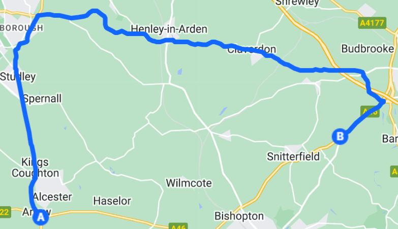 Diversion Route Map