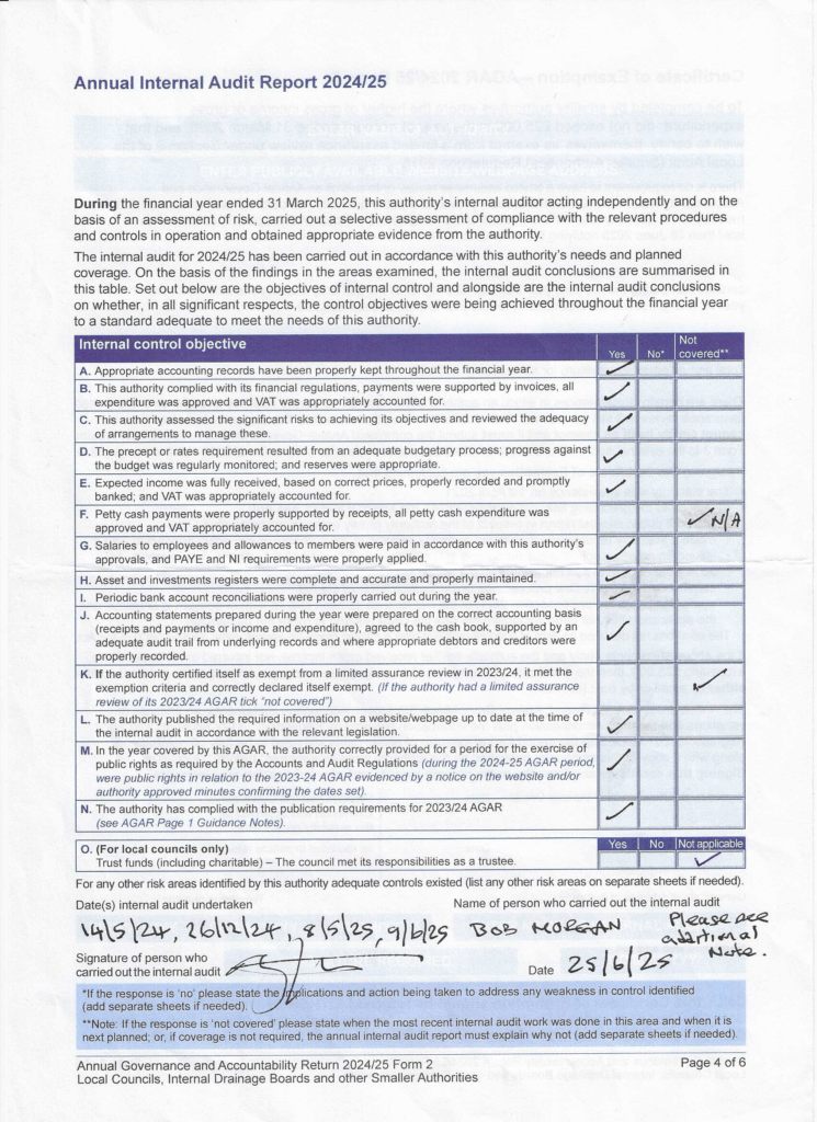 Internal Audit 24/25